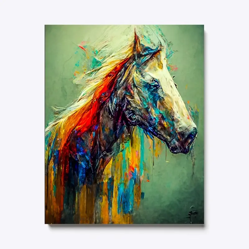 Colorful Horse Painting 3