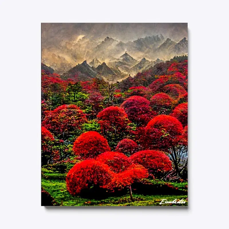 Japanese Maple Forest Canvas