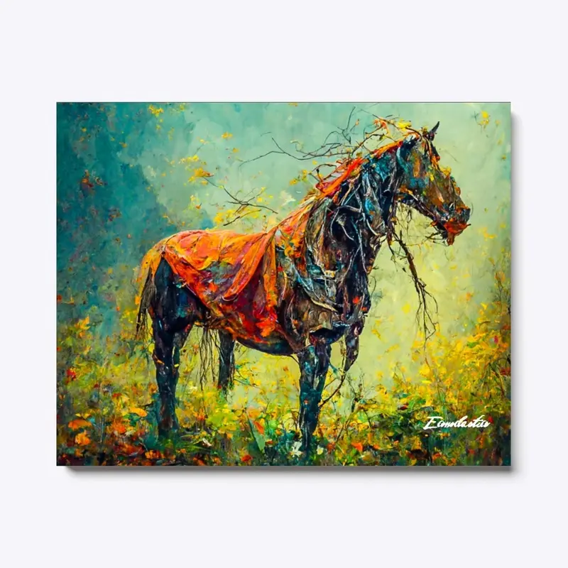 Colorful Horse Painting 1