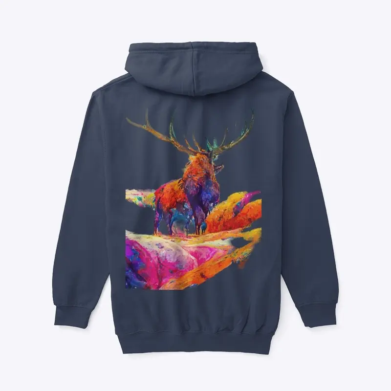 Elk Love 1 - Zipper Hoodie