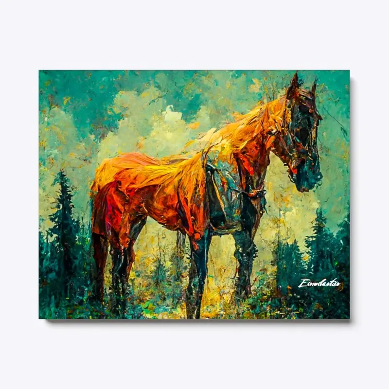 Colorful Horse Painting 2